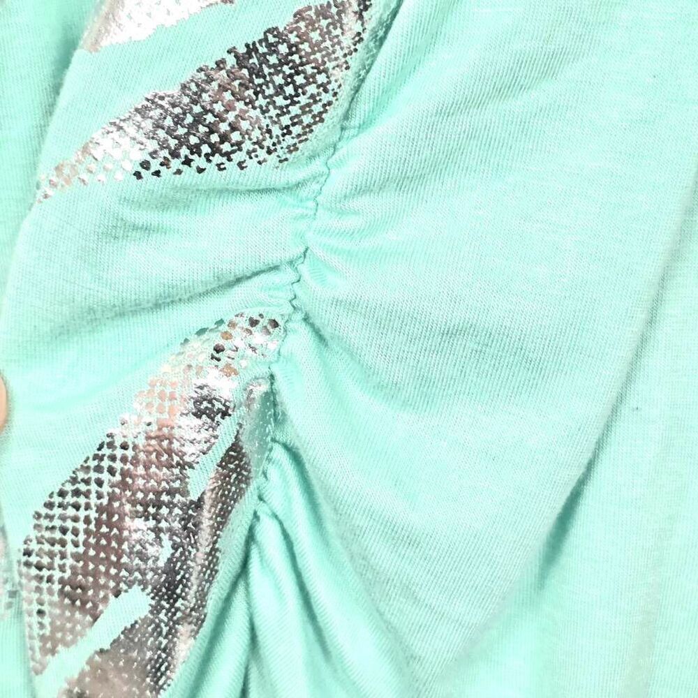 Free Kisses Medium Mint Racerback Tunic Tank Top - Picture 3 of 8